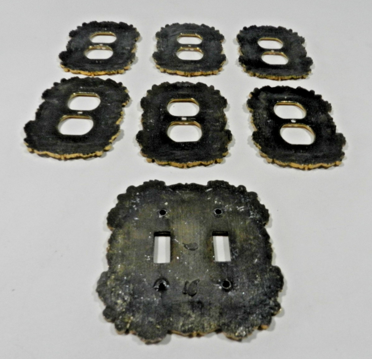 Vintage Brass Ornate Switch Plate Outlet Cover Lot