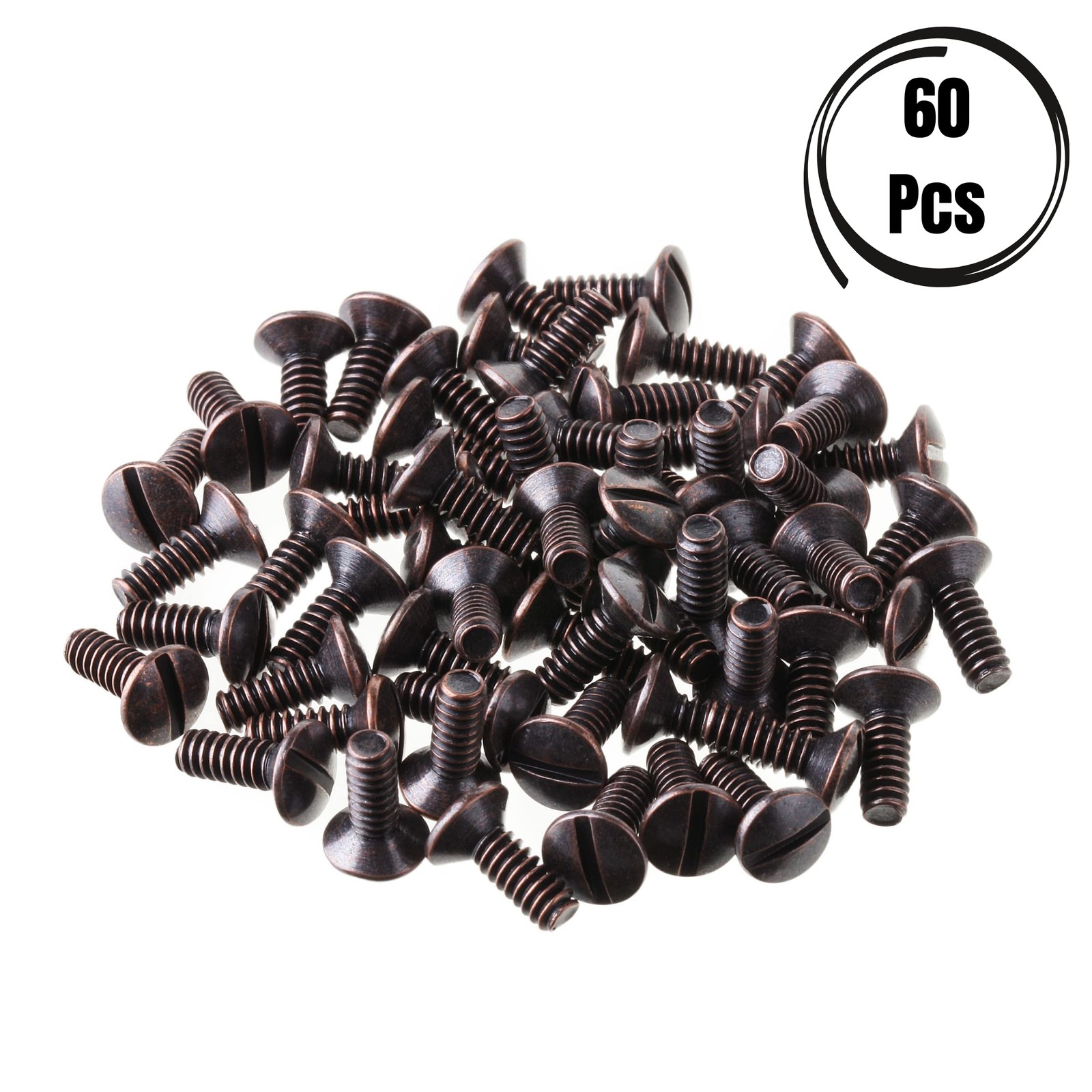 Bates Bronze Wall Plate Screws, 3/8″ Long 6-32 Thread, 60 Pcs, 3/8″,