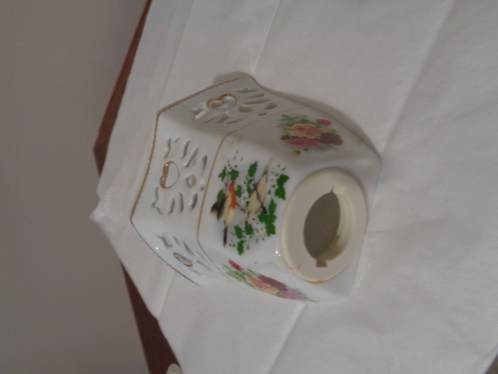 Vintage Fine China Porcelain Floral 4 X 4 Wall Plug-In Nightlight Cover