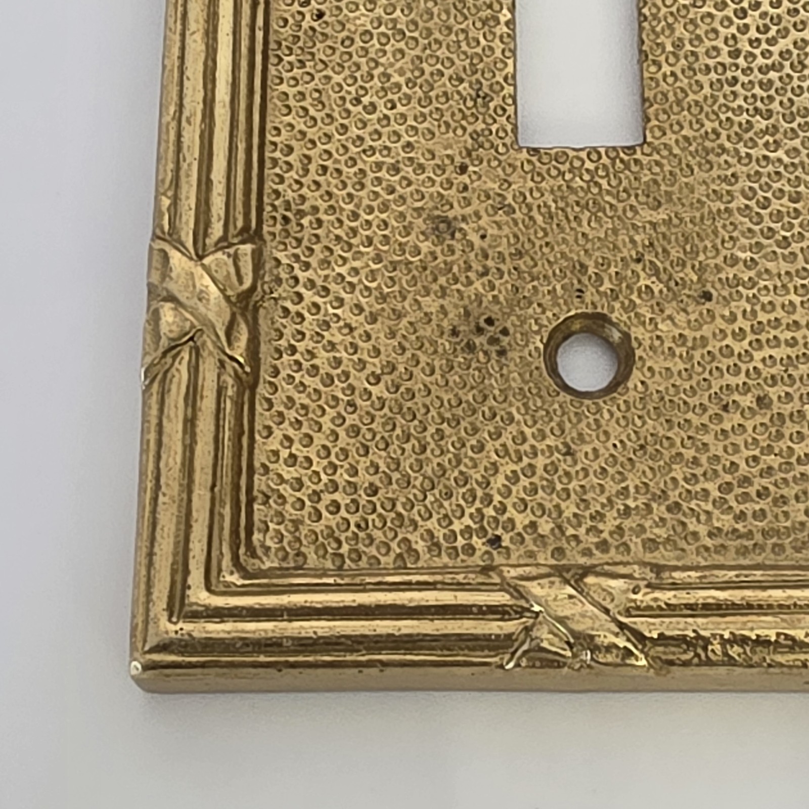 Phylrich Ribbon and Reed collection Light Switch Plate Gold