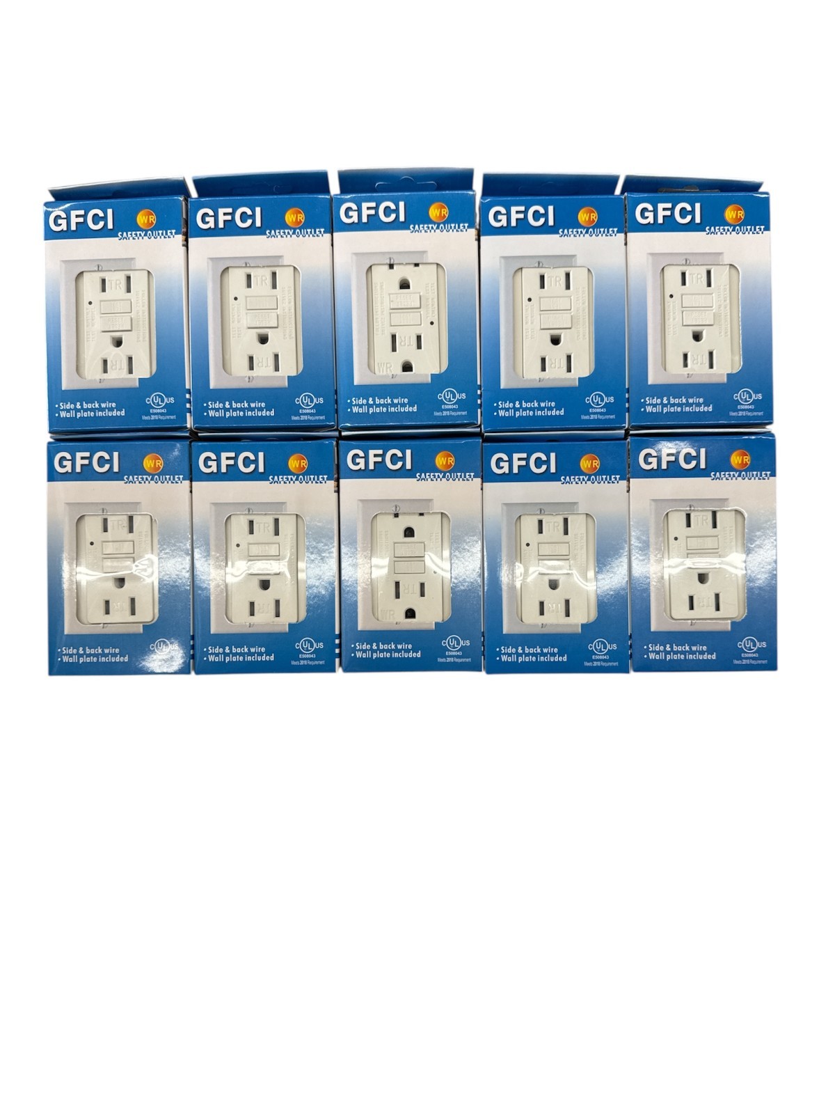 10 PCS GFCI Weather Resistant Safety Outlet – Ground Fault Circuit Interrupter