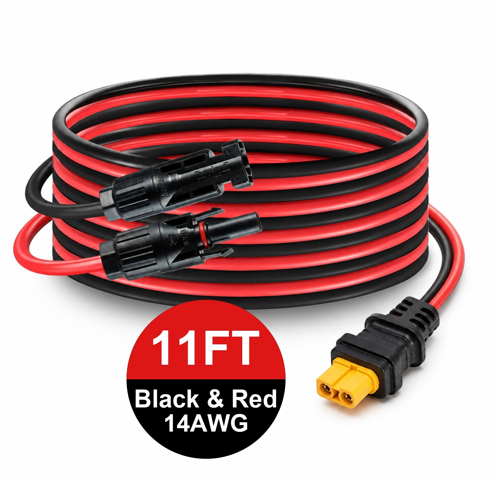 14 AWG XT60 Female to Solar Connector Solar Panel Extension Charging Cable