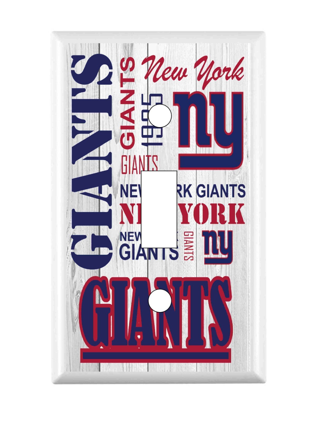 New York Giants Subway Art Standard Light Switch Cover NFL one gang plate