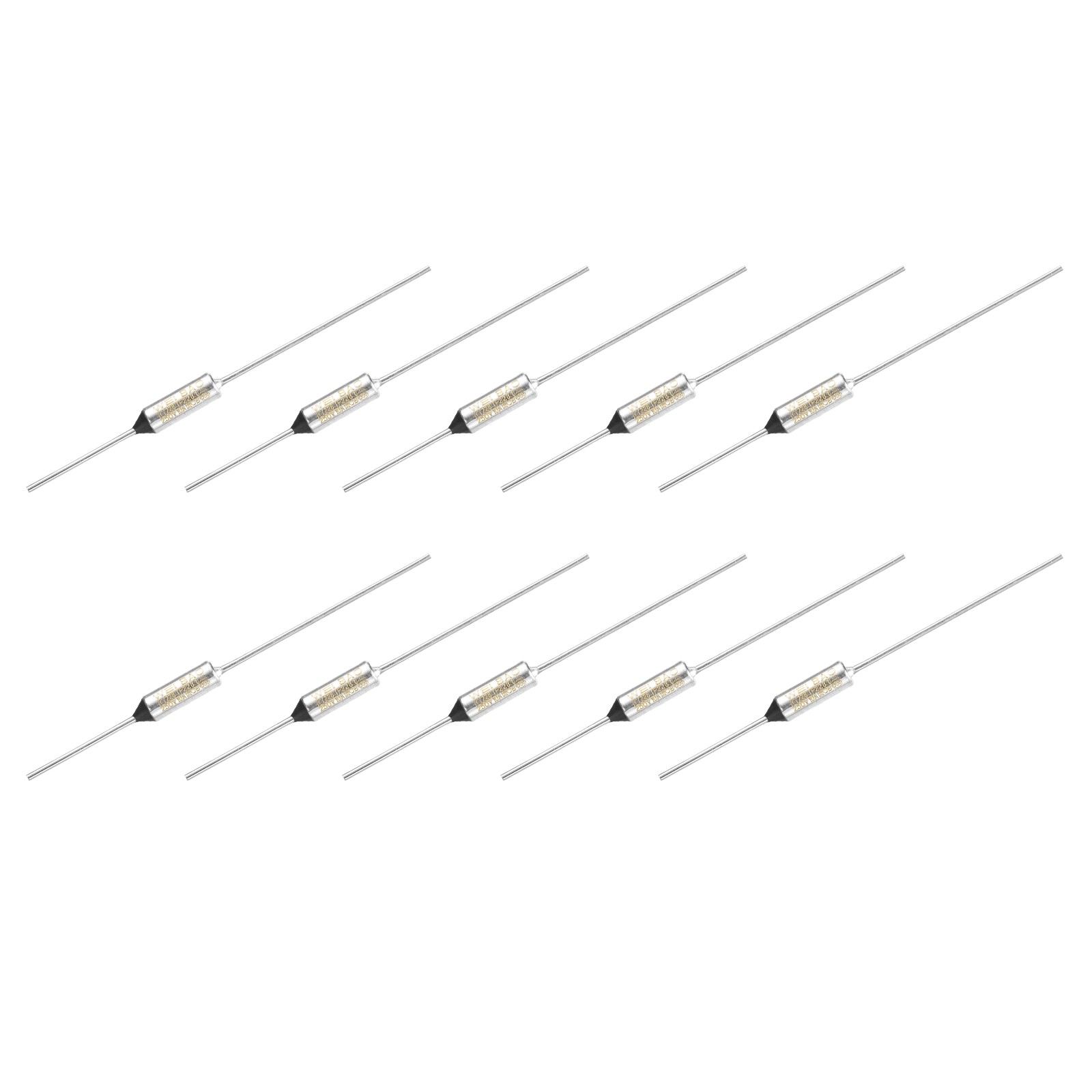 10Pcs Metal Temperature Thermal Fuse RY228 228 °C 442.4 °F 10A 250V