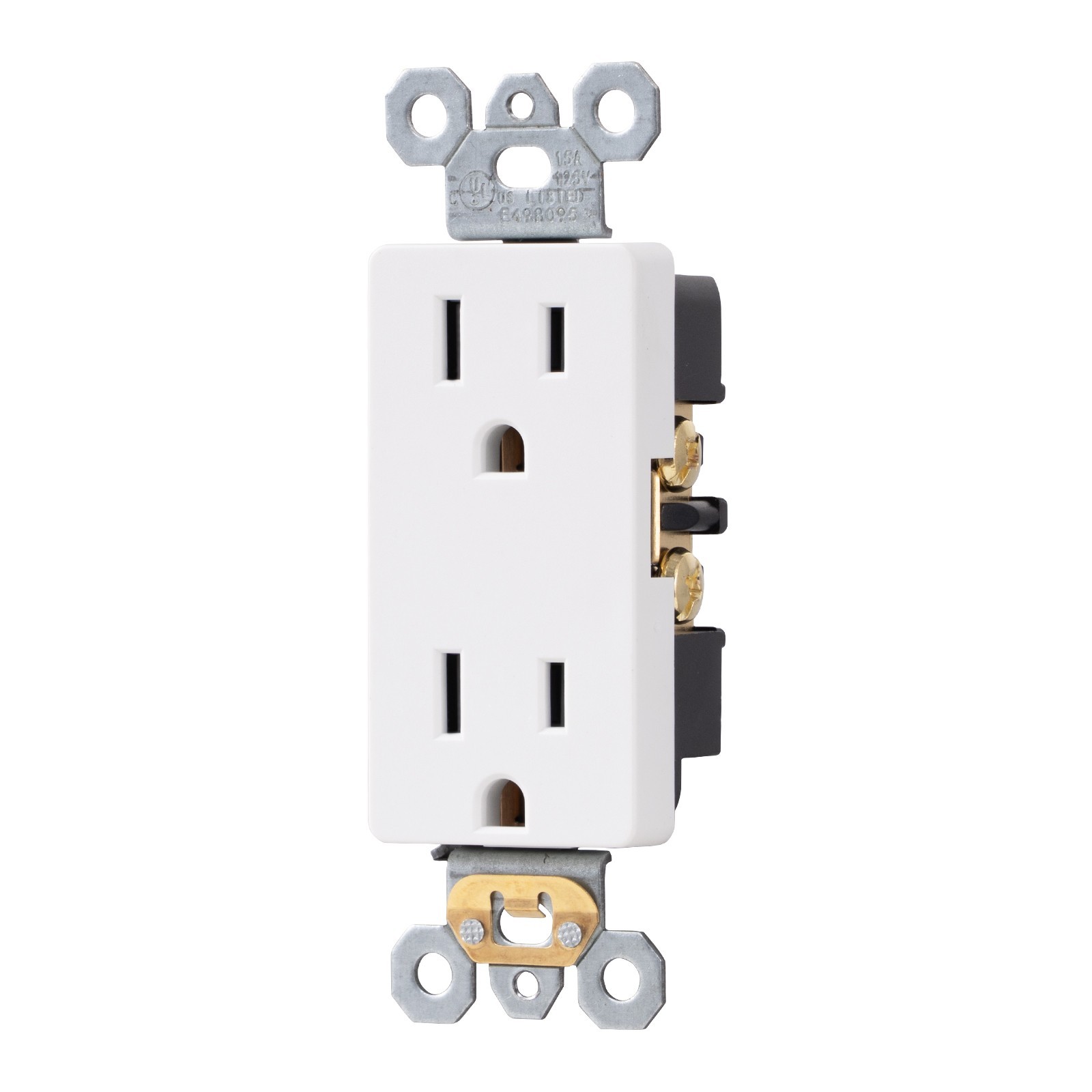 DEWENWILS 10 Packs Standard Electrical Wall Outlet, Non-Tamper Resistant,15 Amp