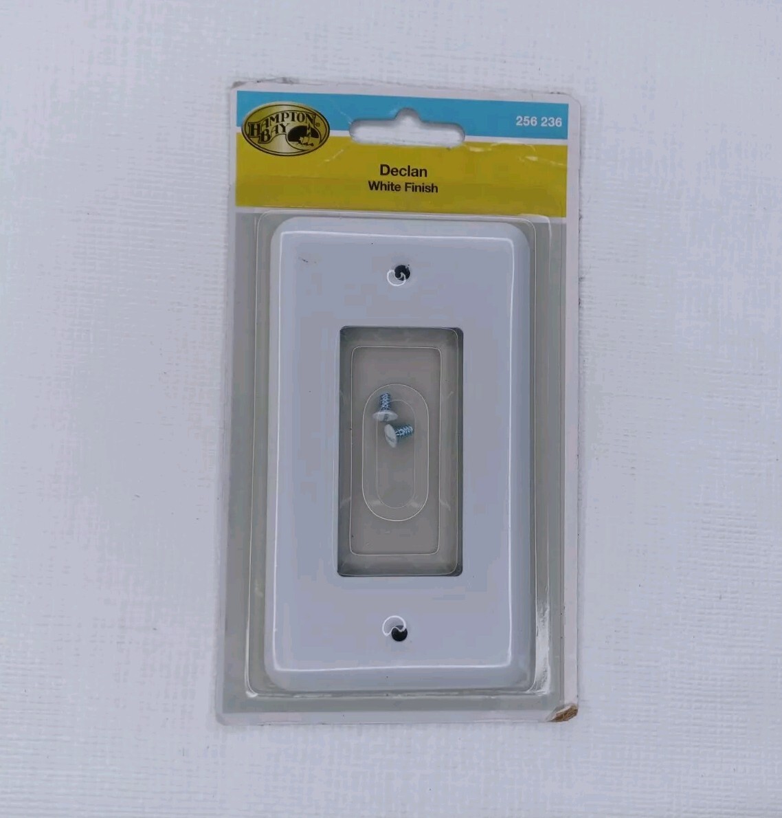 Hampton Bay Declan Light Switch Switchplate Rectangle Lightswitch Cover White