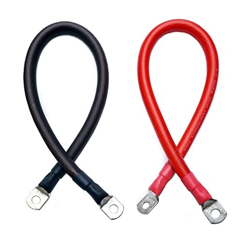 PAKA TOOLS 4/0 AWG Gauge Red + Black High Performance Battery Inverter Cables