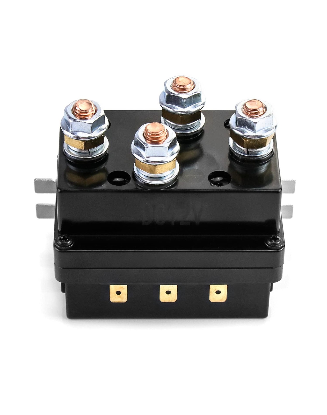 QWORK Solenoid Relay, 12V 500A Winch Relay Solenoid Replacement Contactor for…