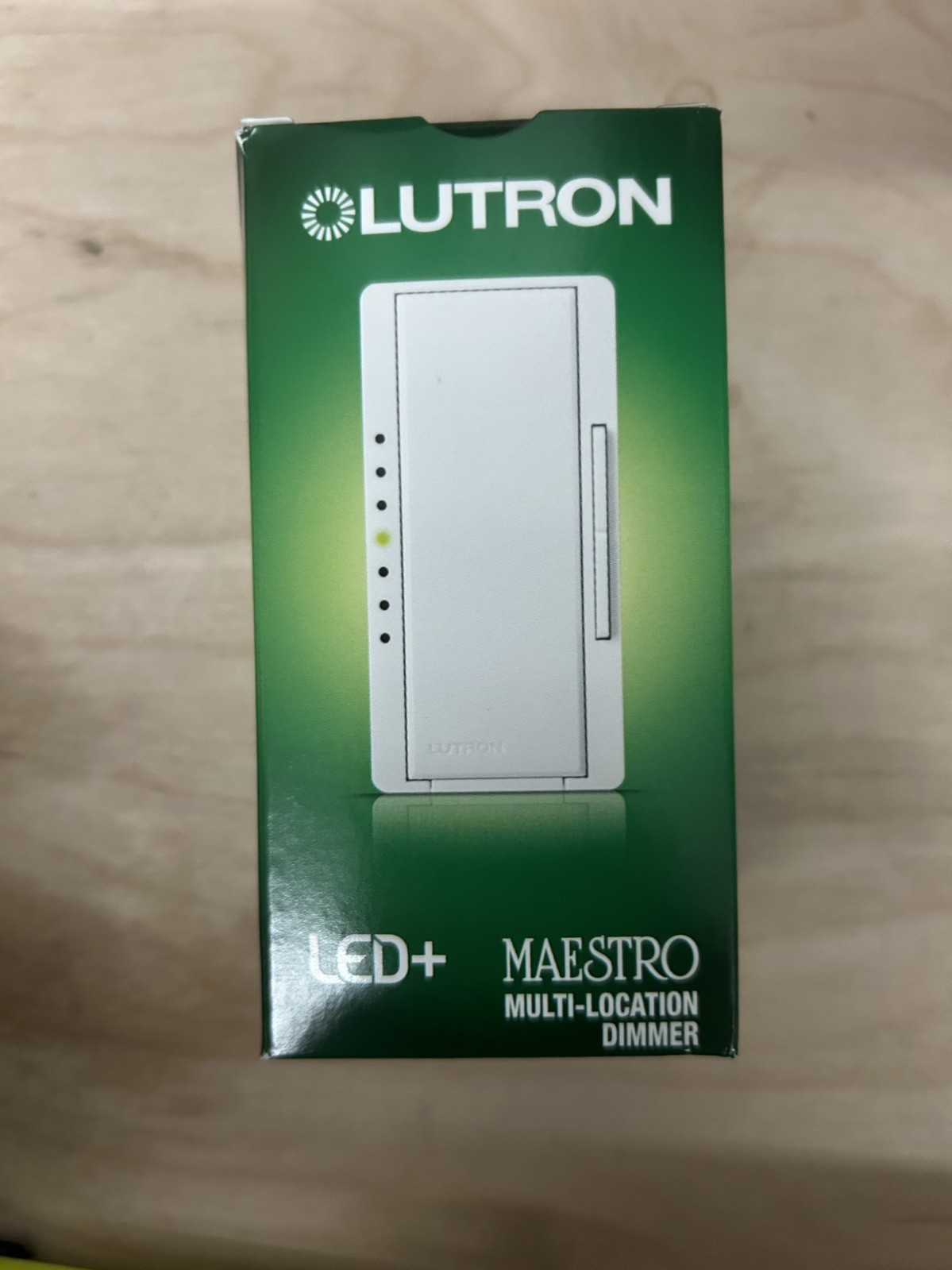 Lutron Maestro LED+ Dimmer Switch for Dimmable LED Bulbs, MACL-153MR-WH