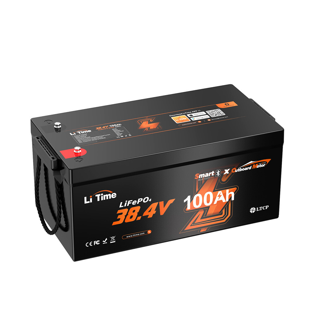 LiTime 36V 100Ah LiFePO4 Lithium Battery For Outboard Trolling Motor-Refurbished