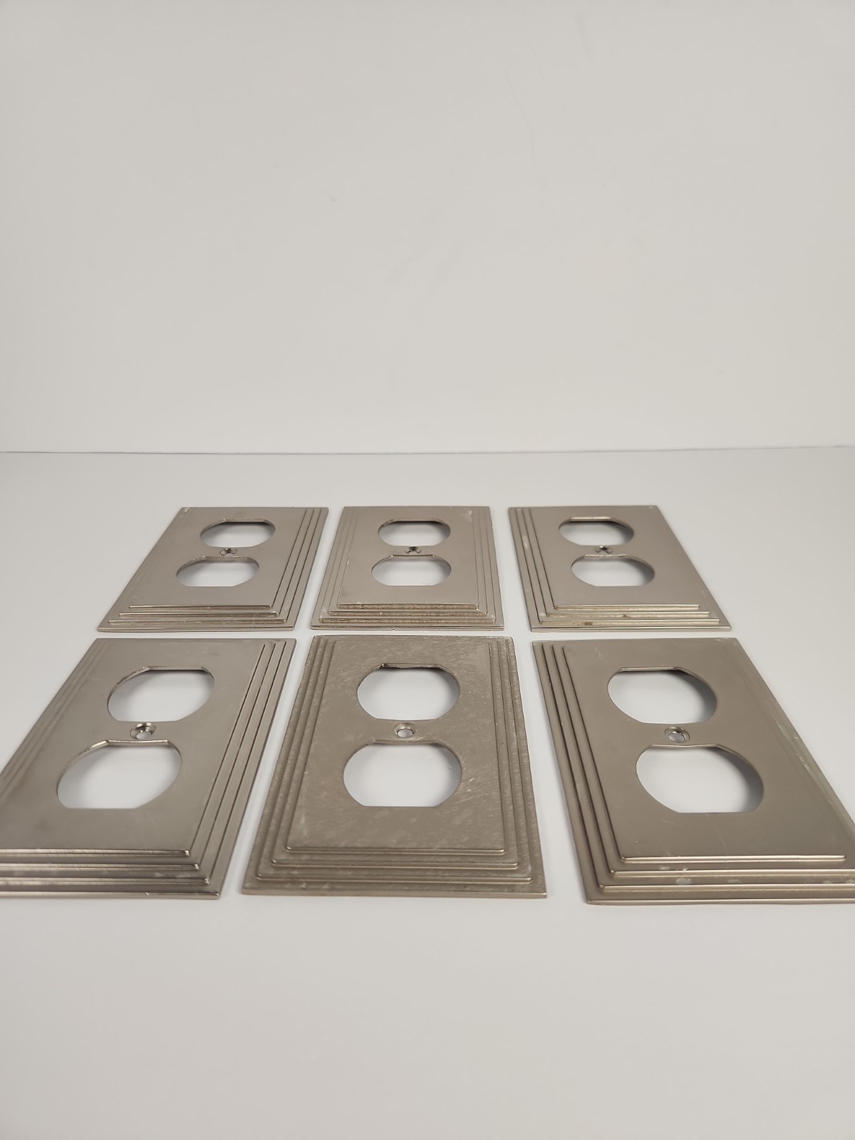 AmerTac Satin Nickel Wall Plate Lot 31pc Switch Outlet Cover Architectural