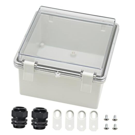 Junction Box ABS Plastic Dustproof Waterproof IP65 5.9″ x 5.9″ x 3.5″
