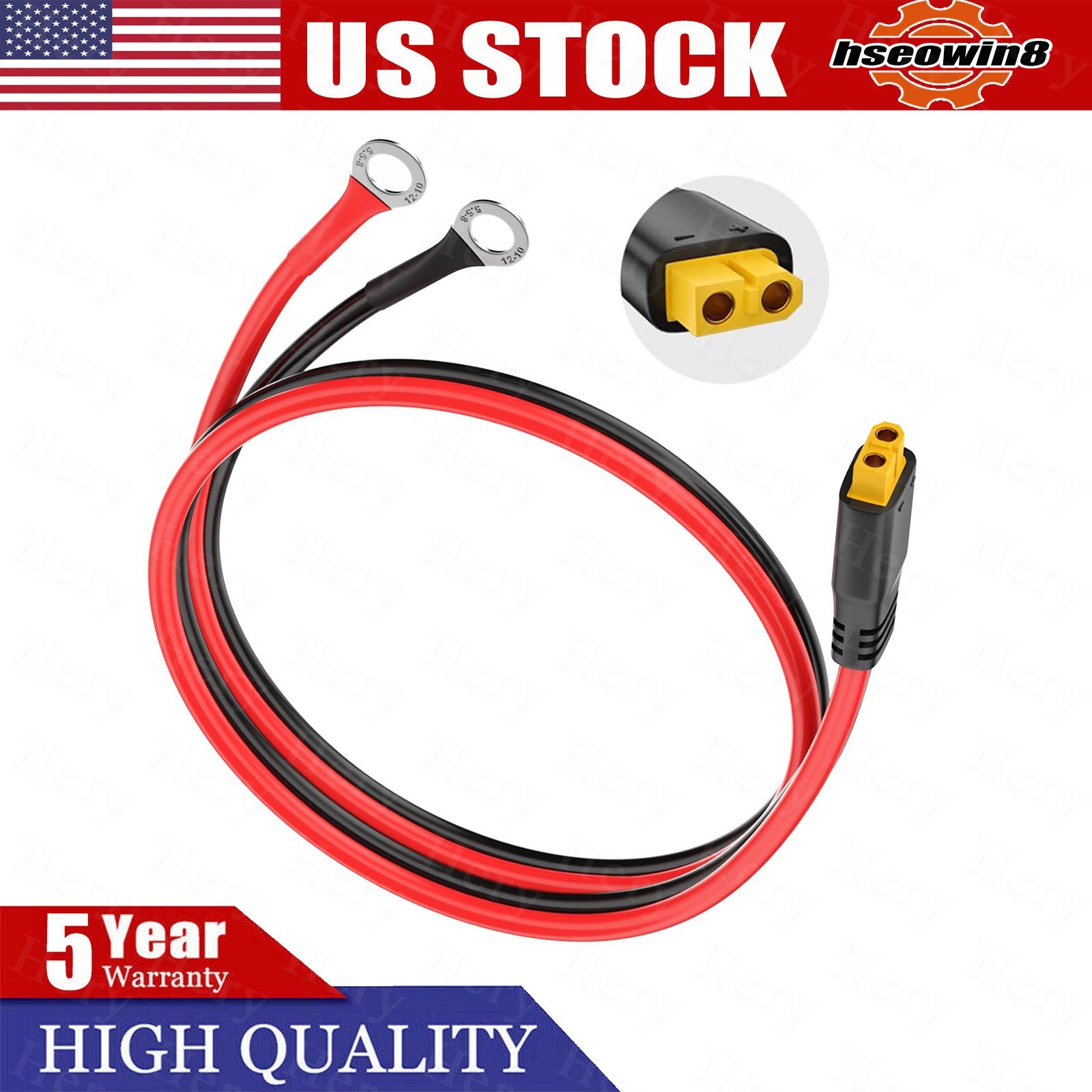 Xt60 To O Ring Terminal Cable xt60 Female To O Ring Connector Cable 10awg