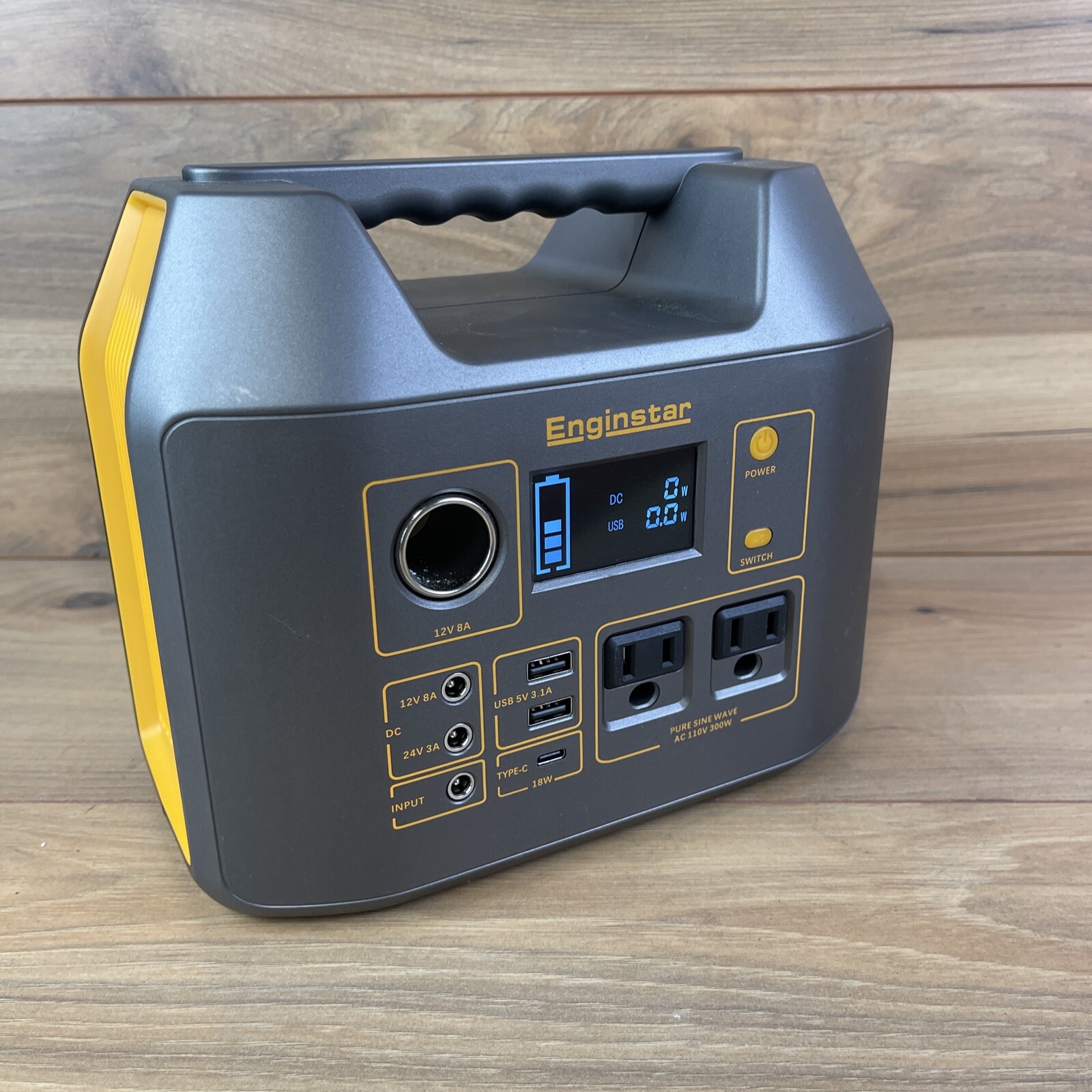 PORTABLE POWER Station Android Apple Solar AC/DC Charge 300W EMERGENCY GENERATOR