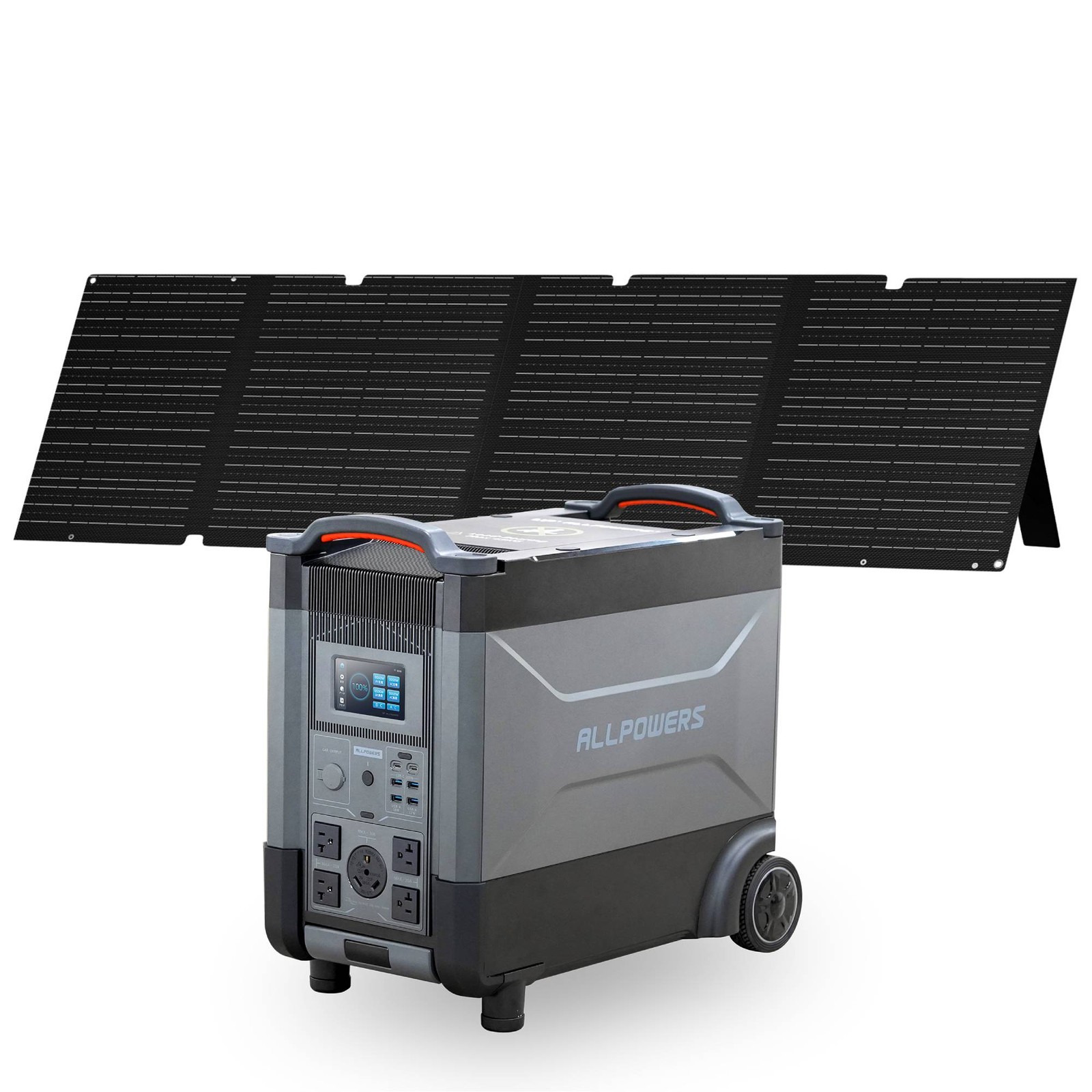 ALLPOWERS 4000W Portable Power Station Solar Generator AC + DC 200W Solar Panel