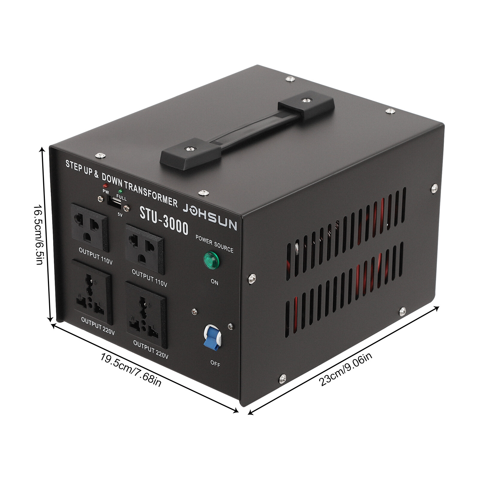 Step Up/Down Transformer Voltage Converter 110V to 220V 220V to 110V USB 3000W