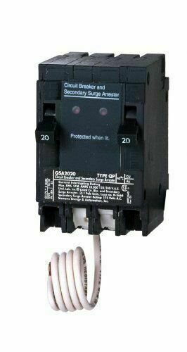 Siemens QSA2020SPD 20A 1P 120V Breakers and SPD Surge Protection