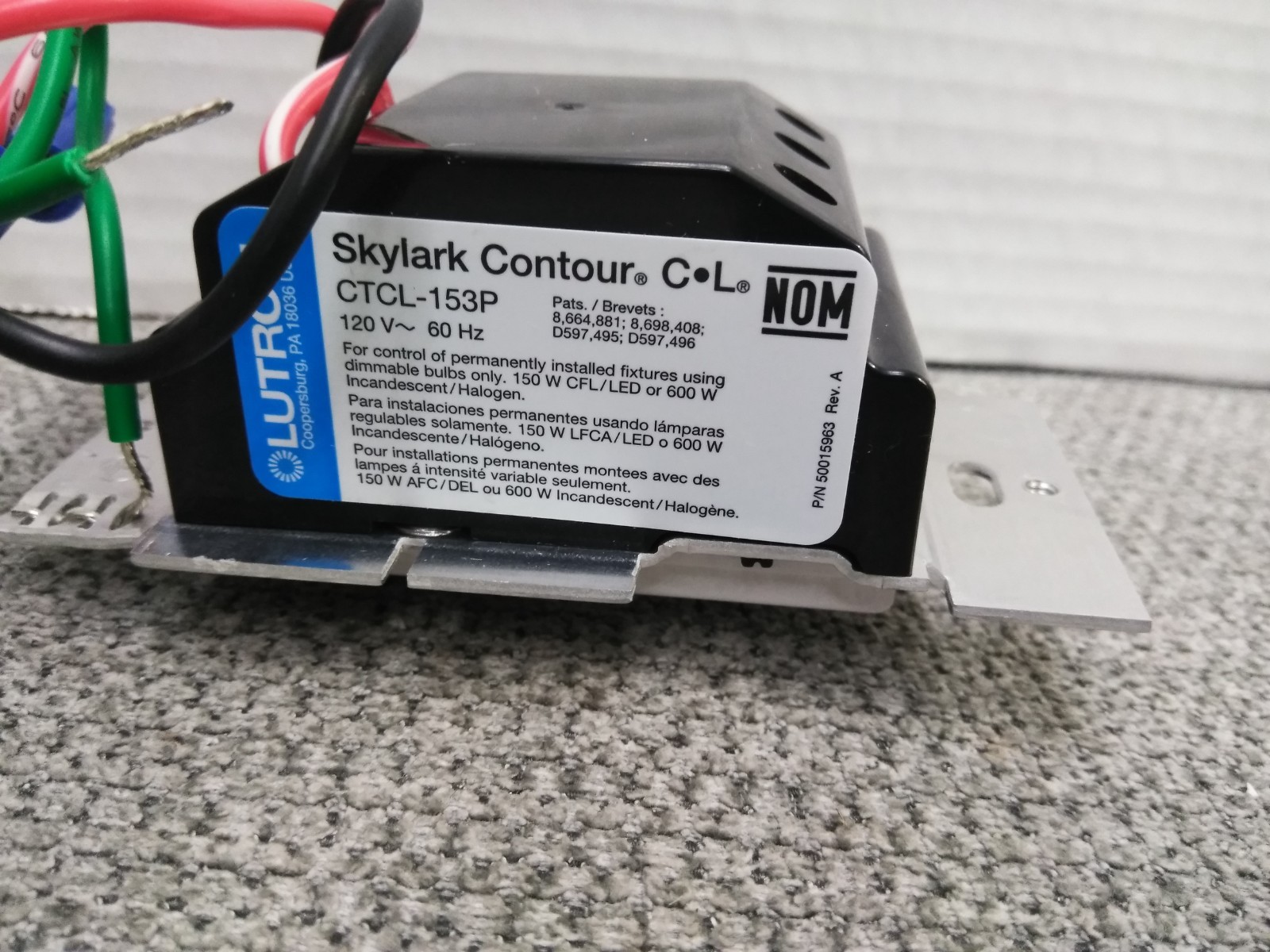Lutron Skylark Contour CTCL-153P Single Pole Or 3-Way Dimmer Light Switch White