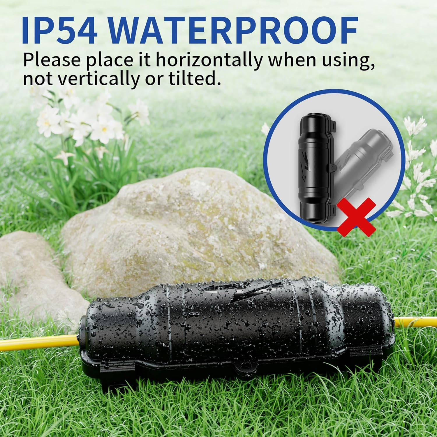 3 Pack Outdoor Extension Cord Safety Cover with Waterproof Seal IP54 Water-Resis