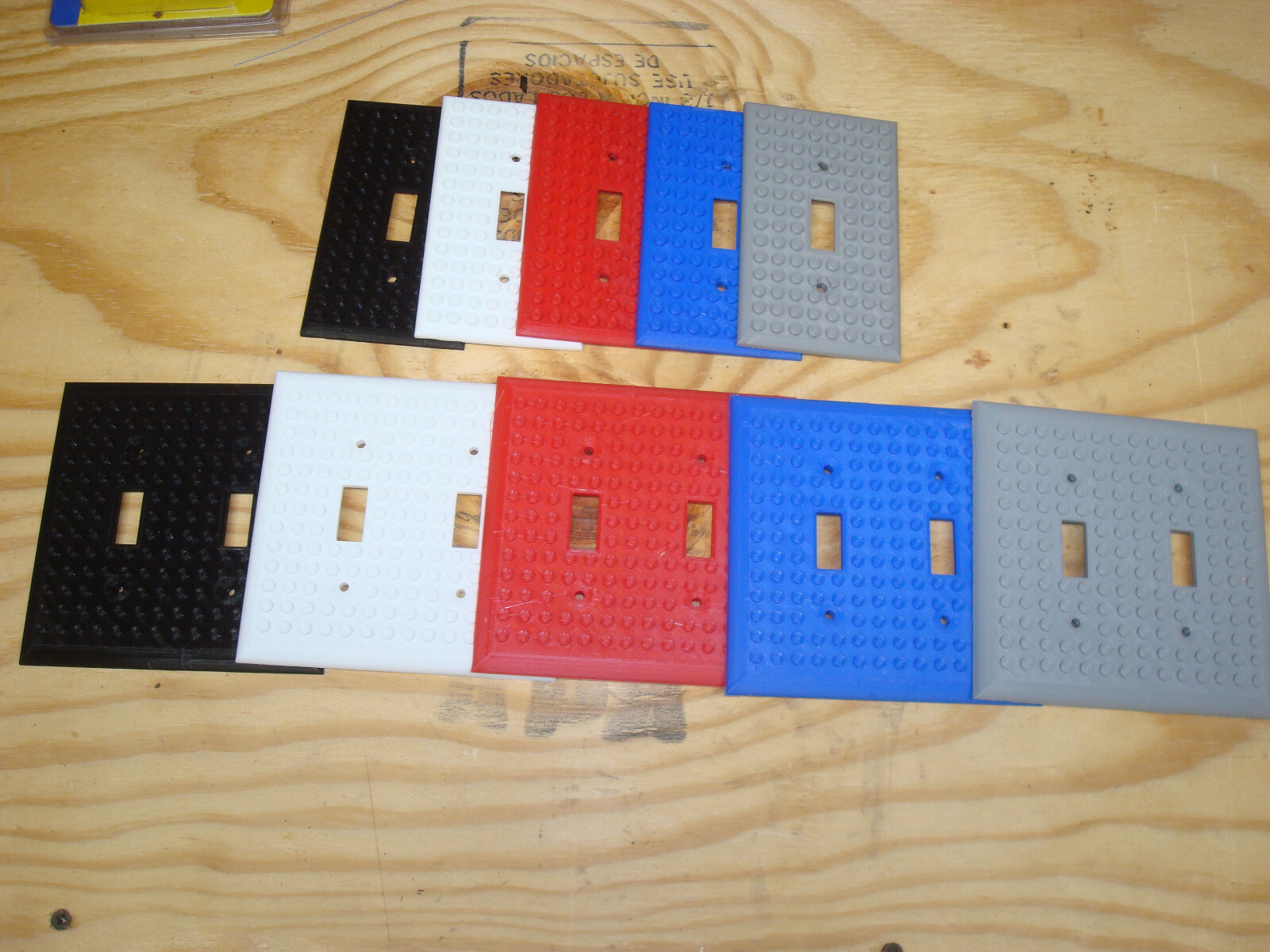 Light Switch Cover,Works COMPATIBLE with LEGO bricks, Wall Plate,toggle & rocker