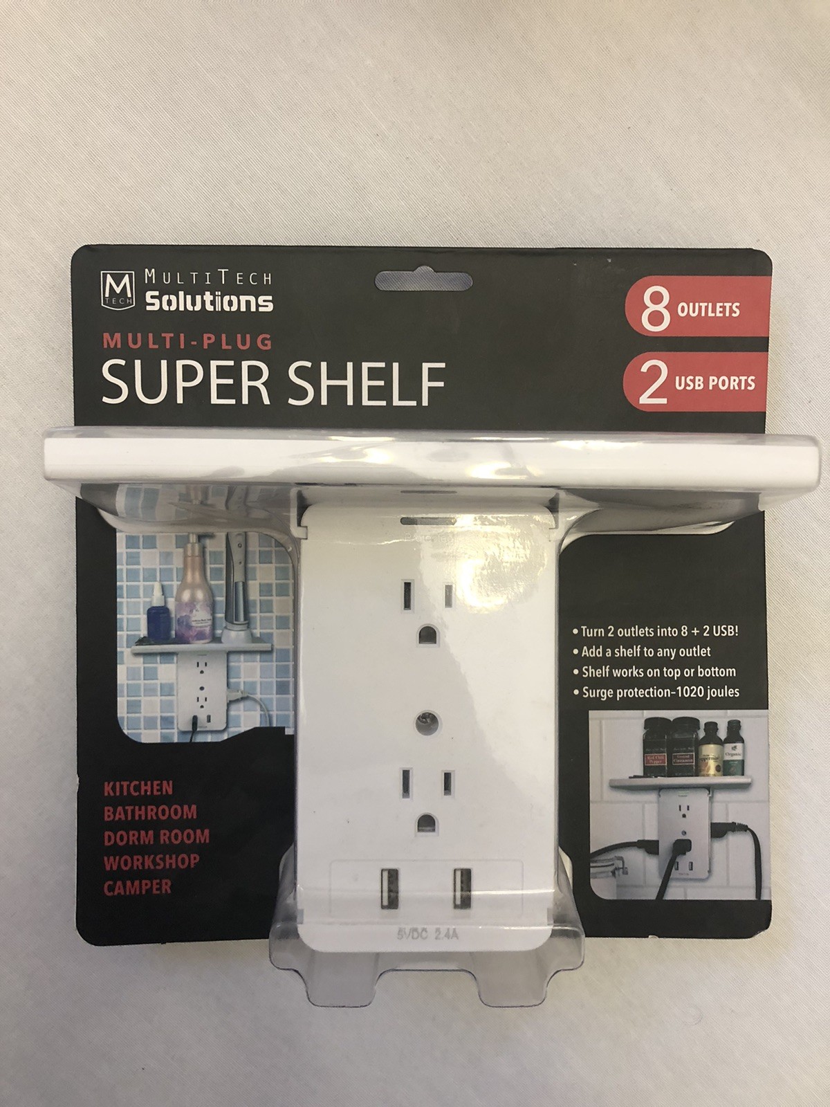 Outlet Extender with Night Light, Multi Plug Outlet Splitter, USB Wall Charge…