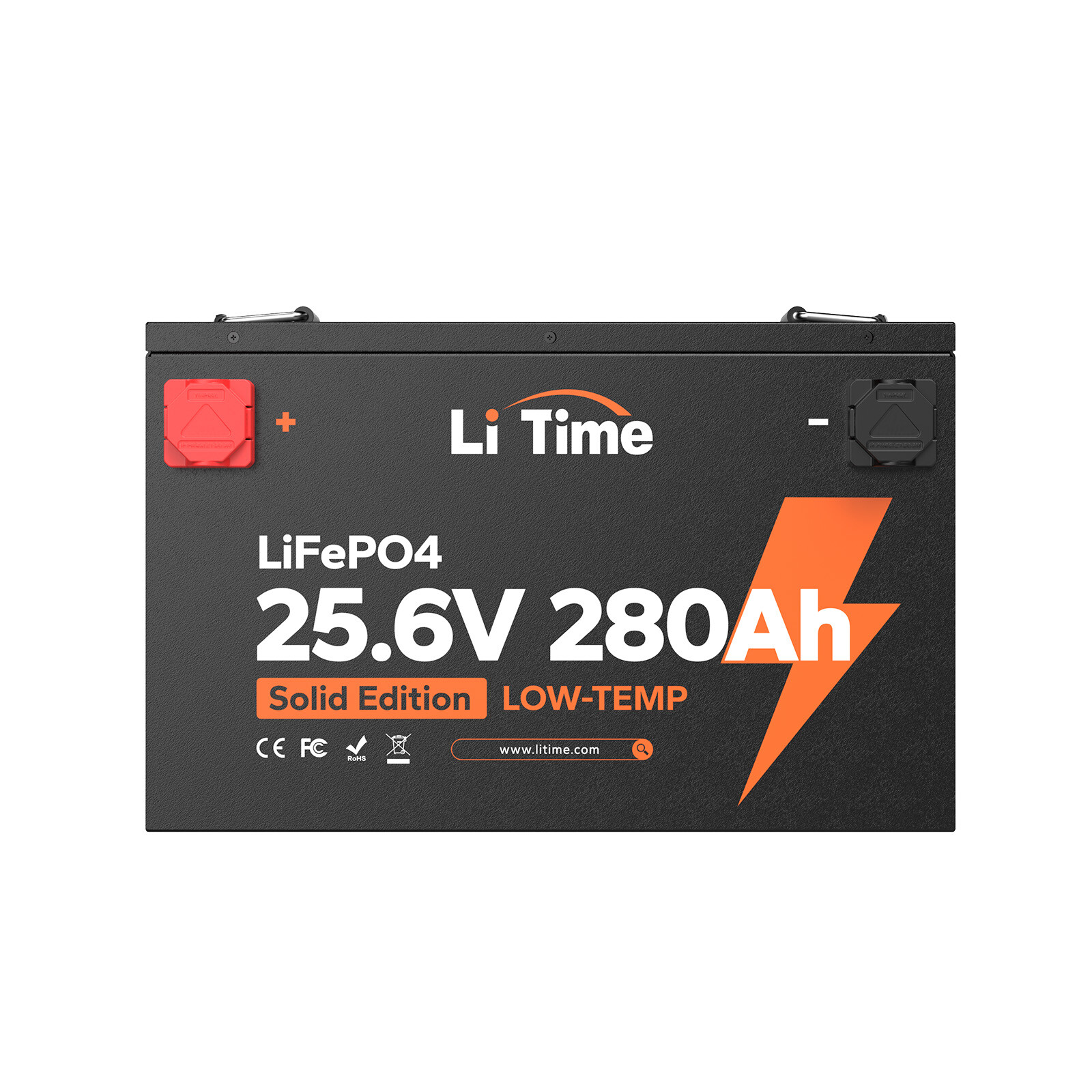 LiTime 24V 280Ah Deep Cycle LiFePO4 Lithium Battery 7168Wh Off-grid Home Backup