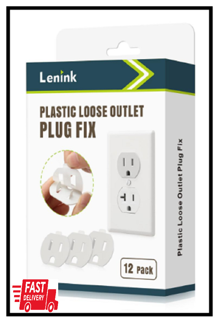 Loose Outlet Plug Fix, 12 Pack Plastic Snug Plug Socket Secured Compatible with