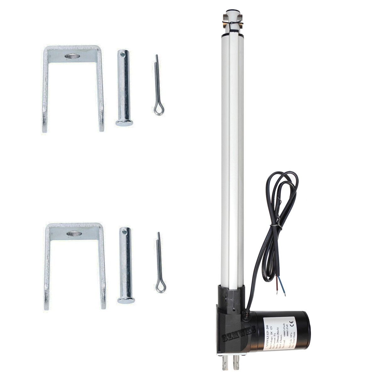 US Heavy Duty 250mm 10″ Stroke Ultra-quiet 1200N DC Linear Actuator for Auto Car