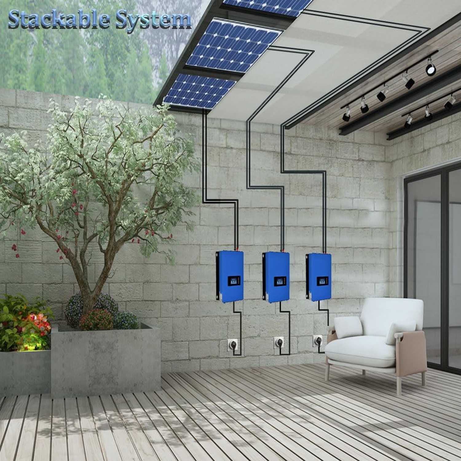 Y&H 1000W Grid Tie Inverter Power Limiter DC25-60V Solar Input AC110V/240V Au…