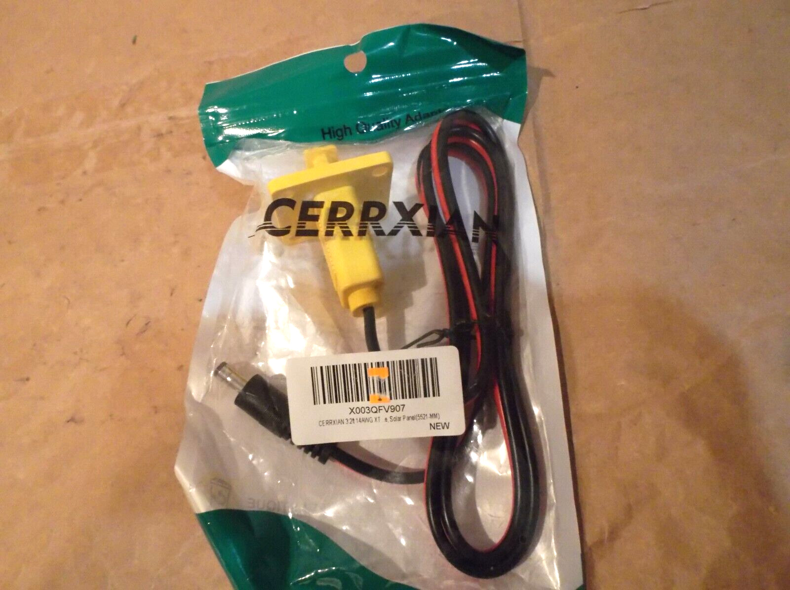 CERRXIAN XT60 Male to DC 5.5mm x 2.1mm 5521-MM Power Cable E-Bike, Solar Panel