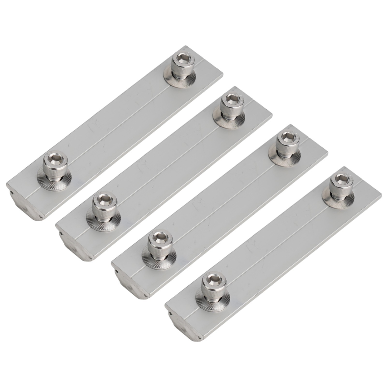 Aluminium Alloy Solar Module Connection Block Guide Rail Connector Pv Bracket
