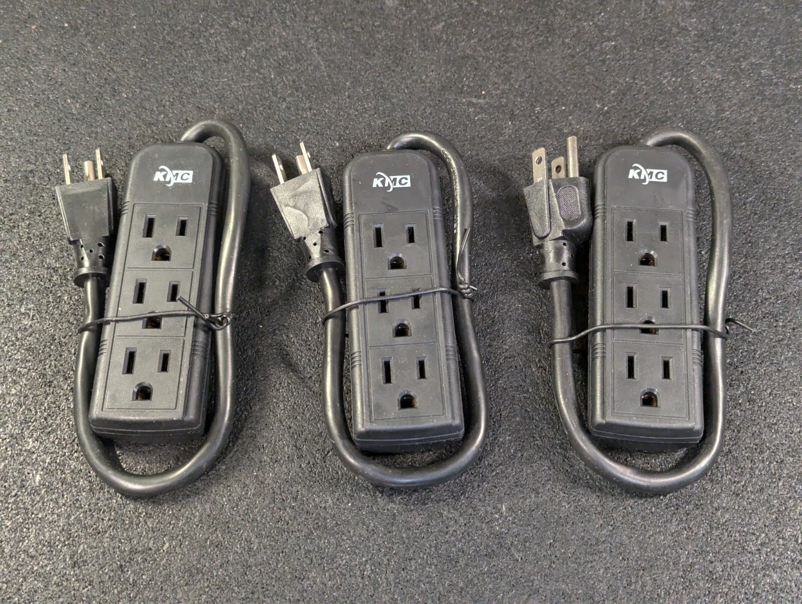 🔥3 x New🔥 Power Strip Mini – 3 130101, 1 ft. Cord Cable 13A, 125V, 60Hz, 1625W