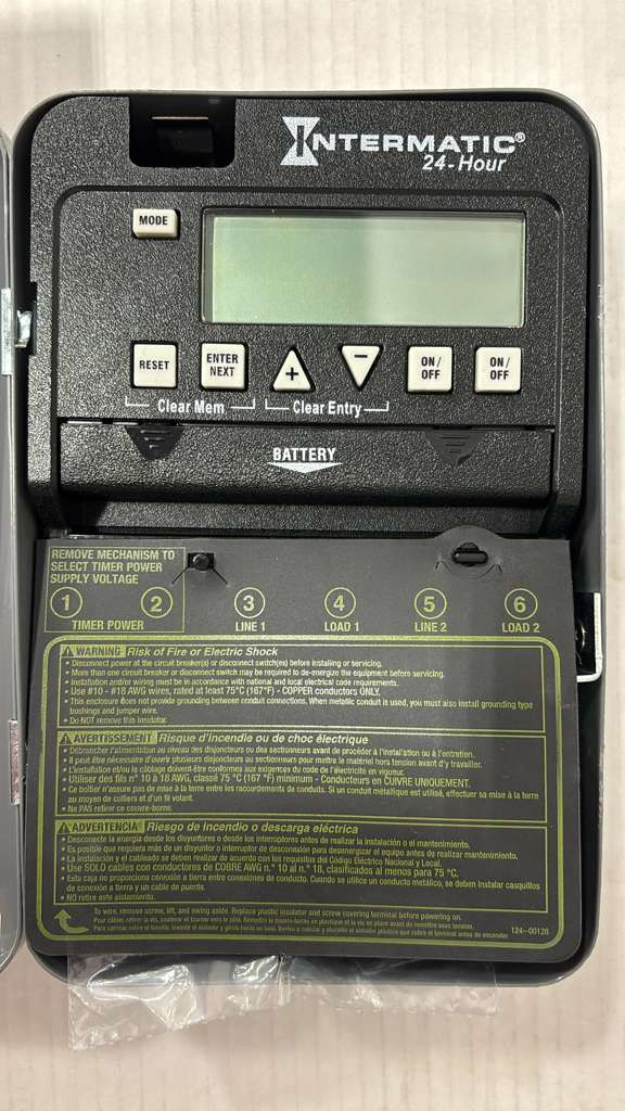 Intermatic ET1125C 30 Amp Timer Electronic, 24 Hours 120 To 277 VAC NEMA 1, 120V