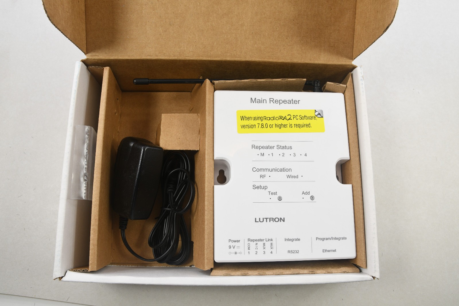 QSYC4-MAIN-REP, LUTRON SIVOIA QS WIRELESS REPEATER, POWER SUPPLY INCLUDED