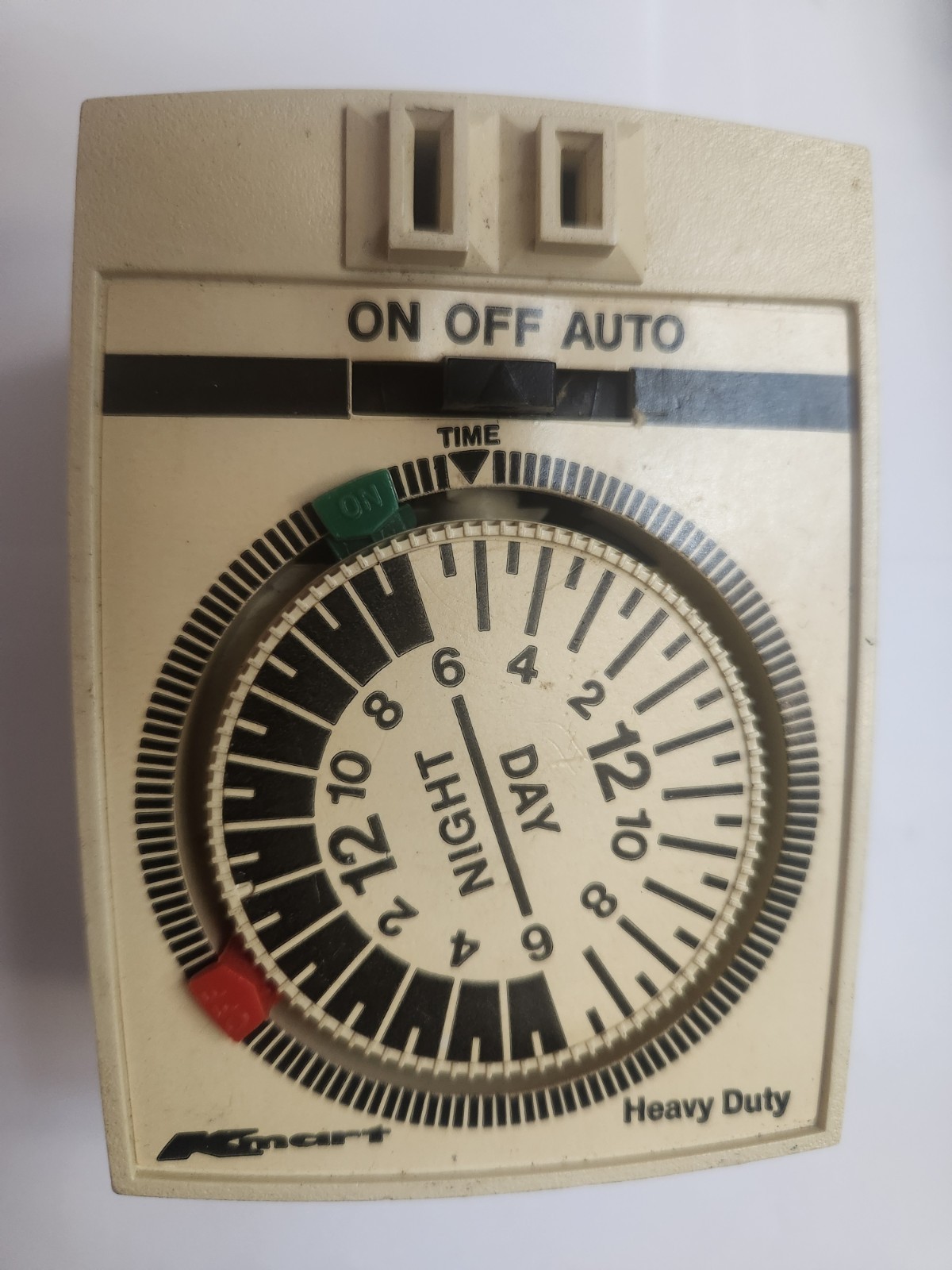 Kmart Heavy Duty Appliance Timer Model 5105 E Cream 24-Hour Programmable PN00237