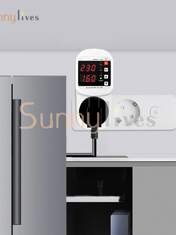 AC 220V LED Voltage Current Protection Socket Over/Undervoltage Adjustable 16A