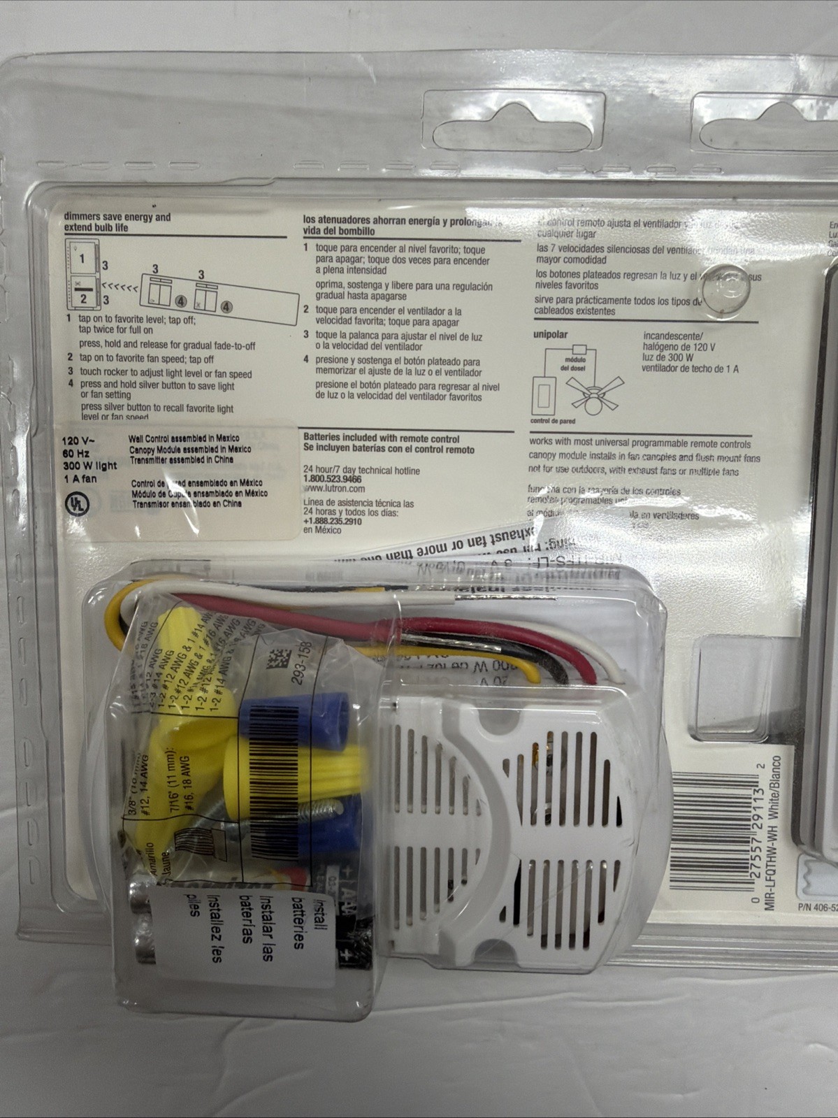 Lutron Fan And Light Remote Control