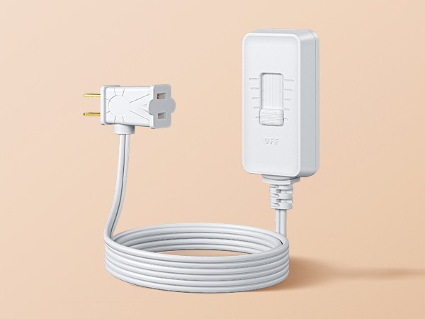 DEWENWILS 6.6 ft Plug Dimmer Switch For Dimmable LED/CFL Lights Full Range Slide