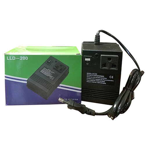 200 Watt Step Down Voltage Converter and Transformer – 220 Volt to 110 Volt