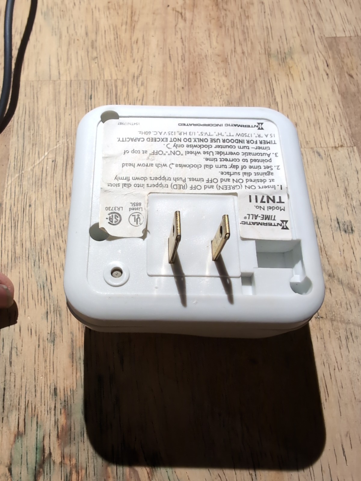 TN111K 15-Amp Indoor Timer – Versatile 24-Hour Control – Easy Manual Override…
