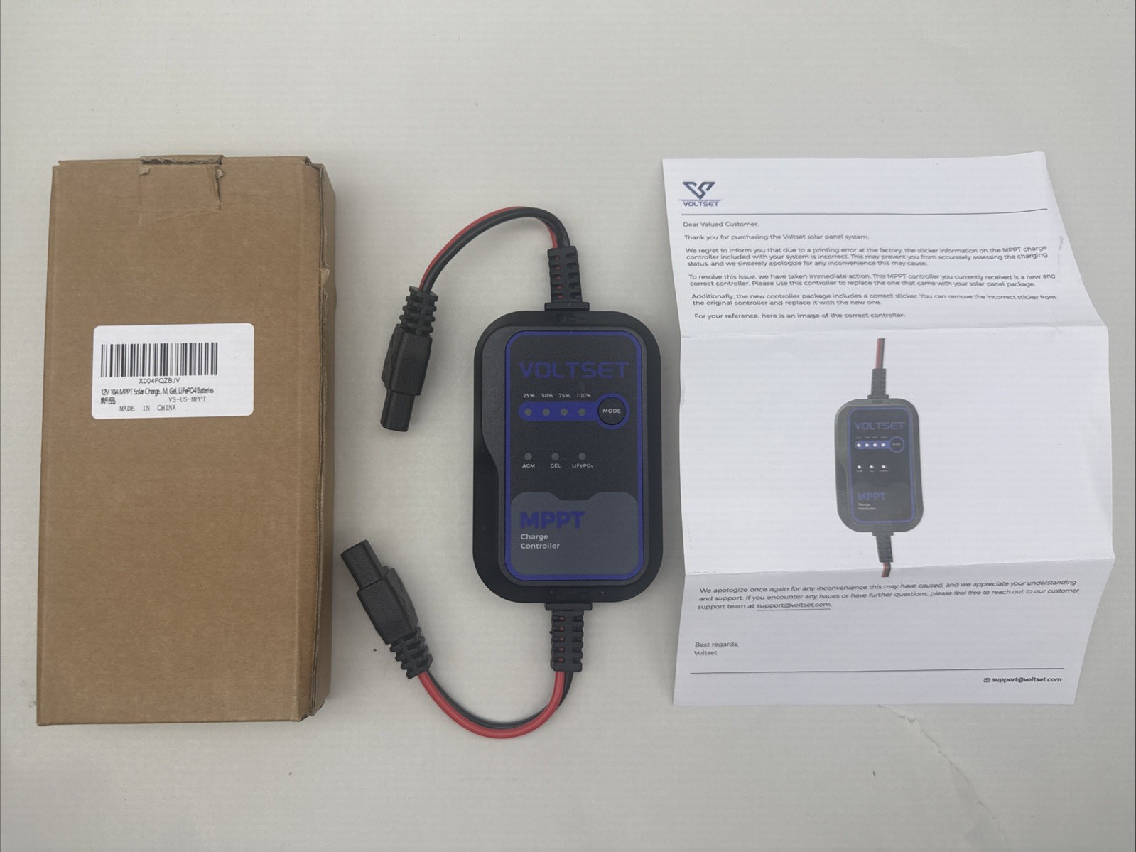 Voltset 12V 10A MPPT Solar Charge Controller for AGM, Gel, LiFePO4 Batterie READ