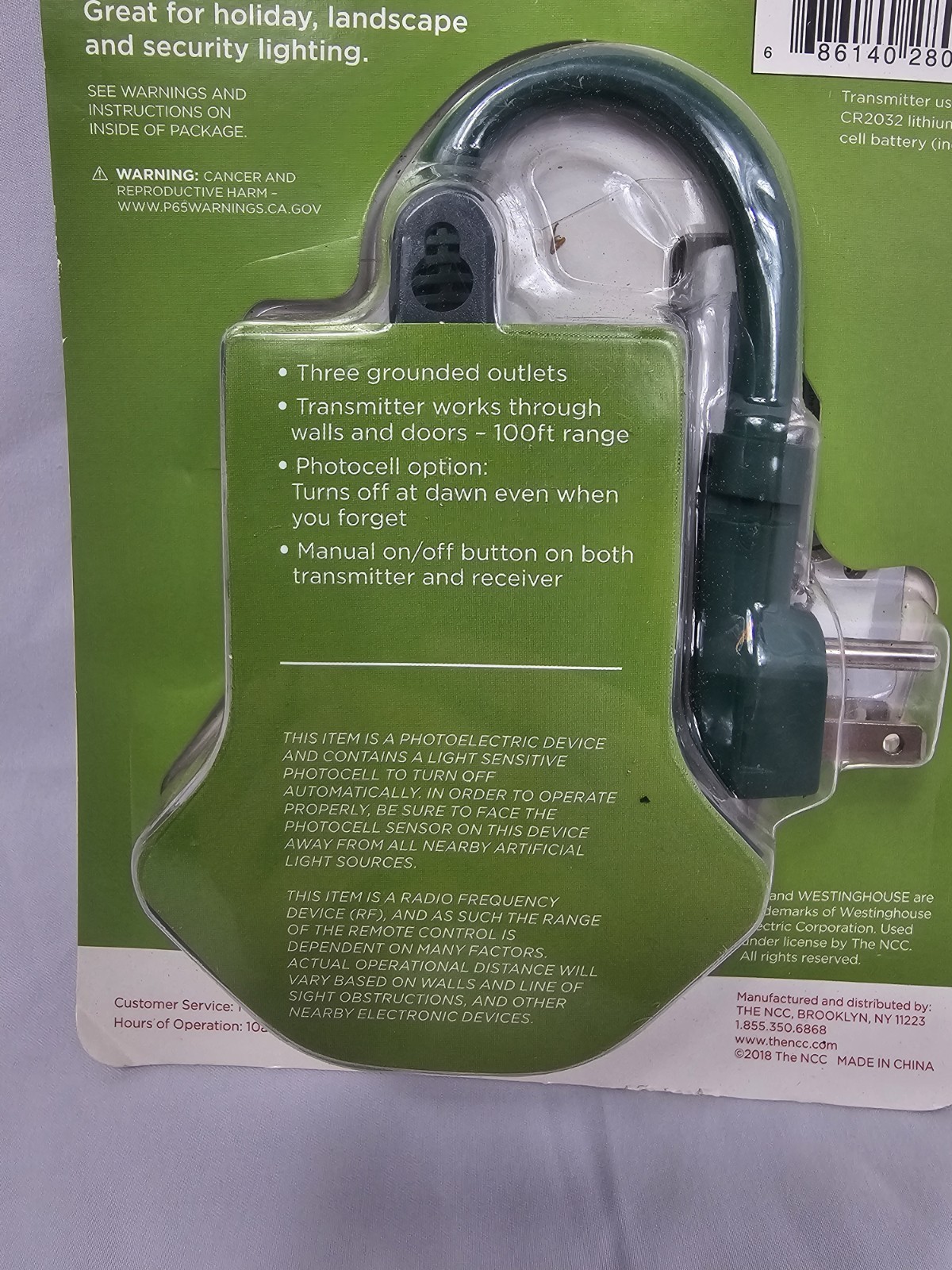 Westinghouse 3-Outlet Wireless Remote Control For Outdoor Holiday Lights