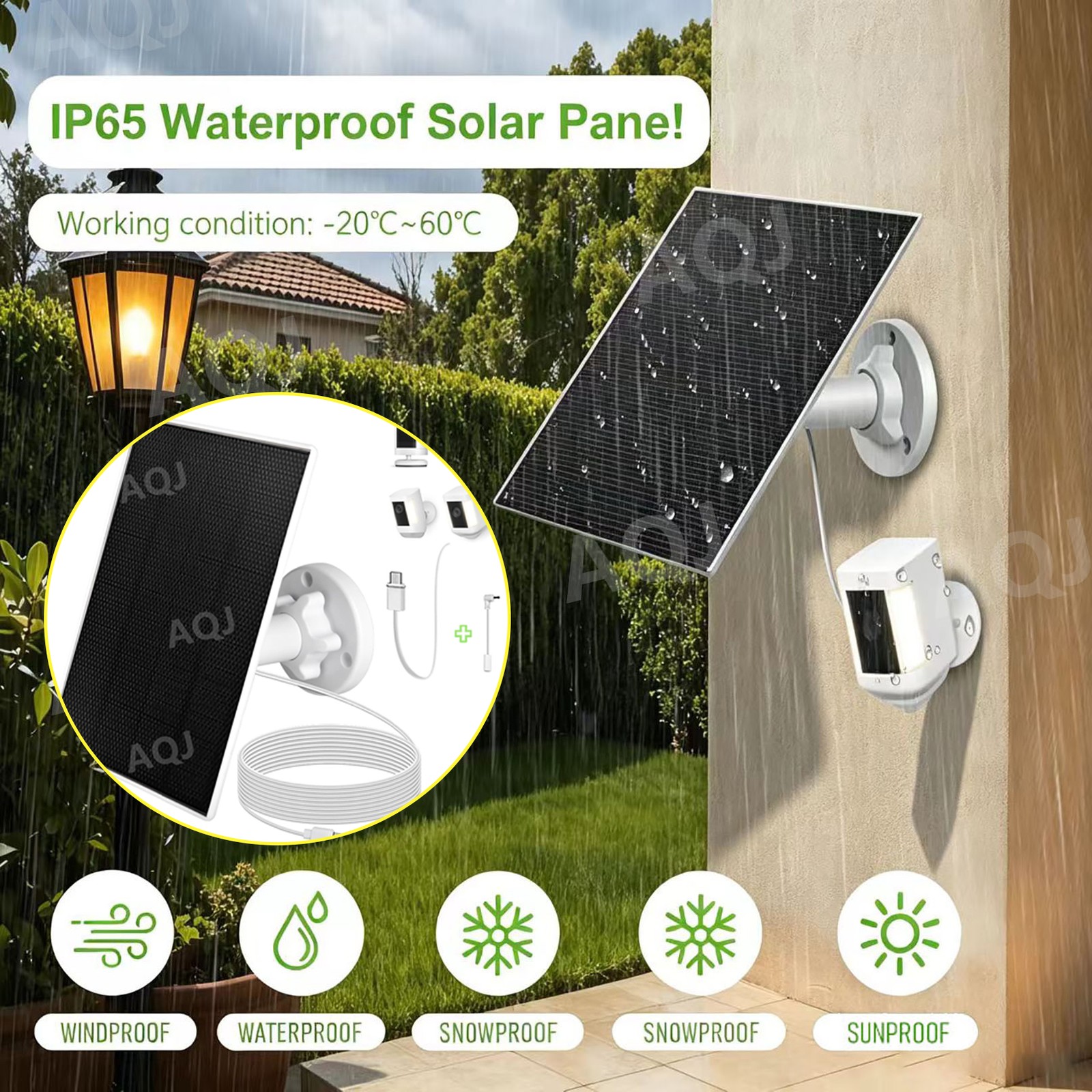 Ring Solar Panel for Ring Spotlight Cam/Stick Up Cam 3 [Watt]