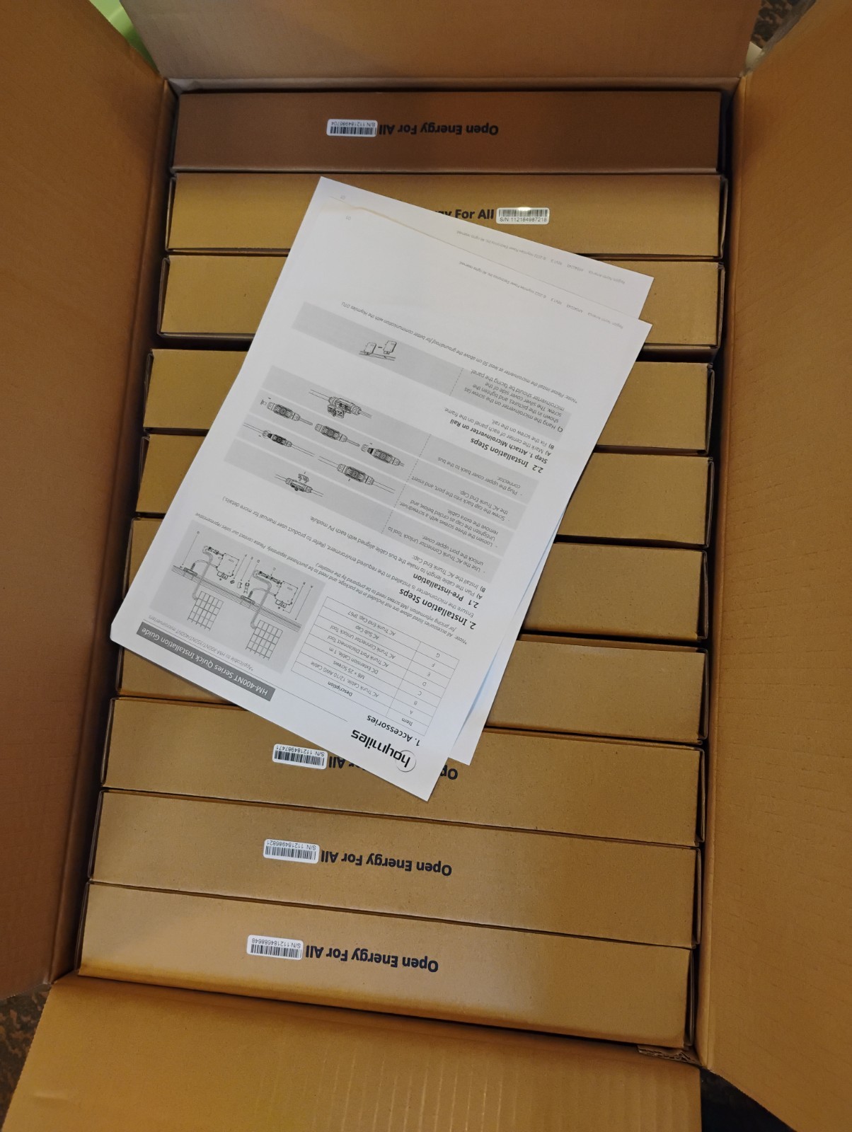 Box of 10, Hoymiles HM-300NT Microinverter 1-in-1 Single Phase Grid Tie