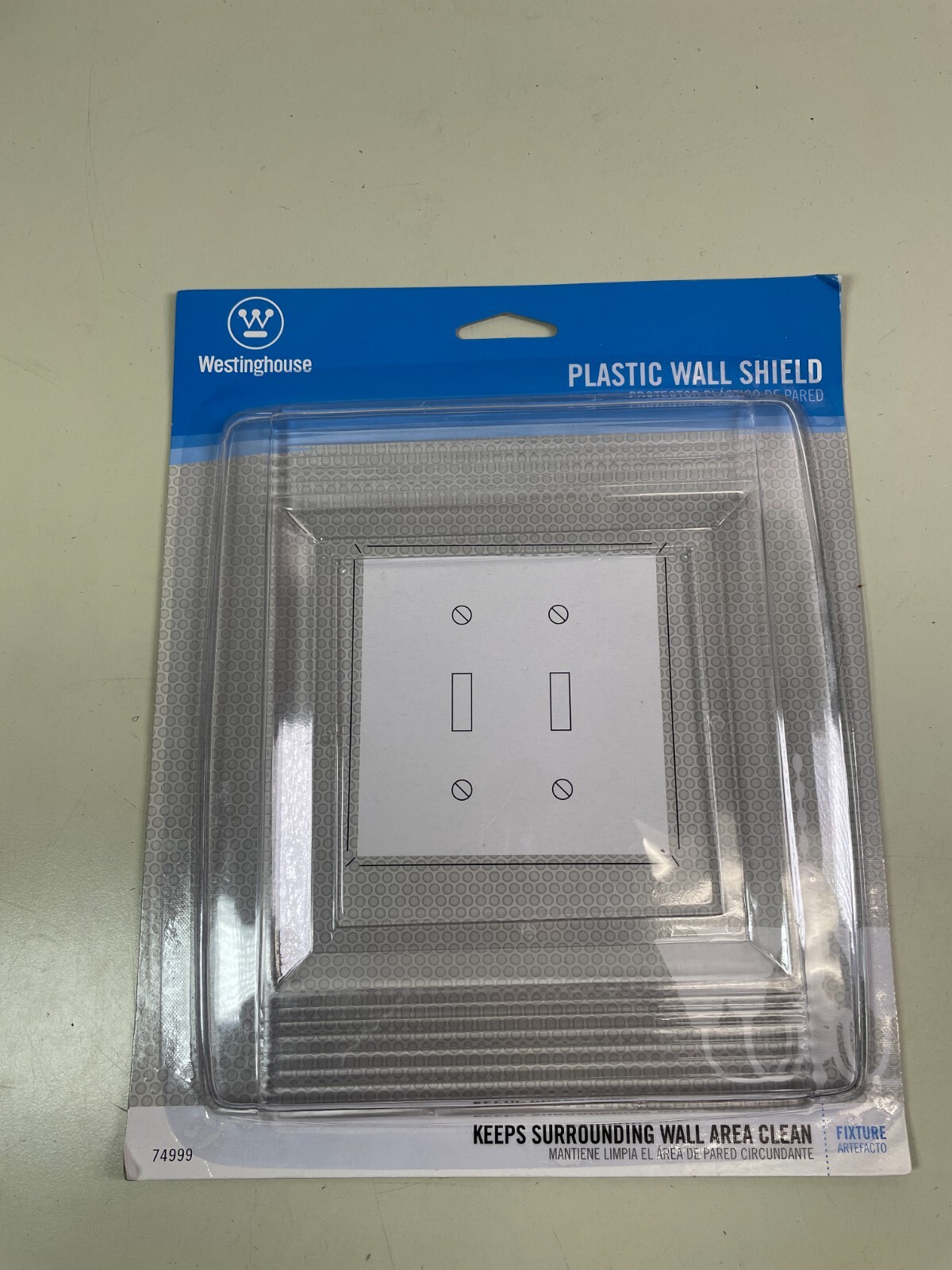 Westinghouse Plastic Wall Shield for 2 Gang Wall Protector Plate 74999