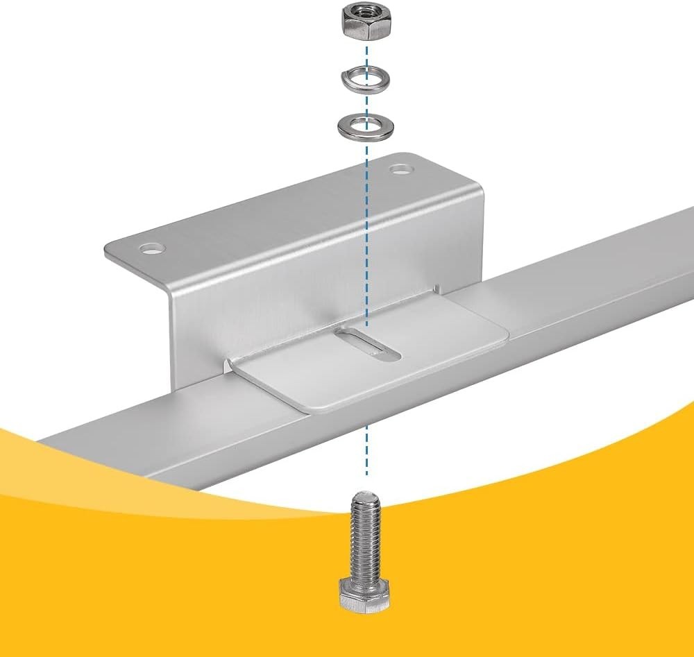 Corrosion-Resistant Z Bracket Set for Solid Solar Panel Installations – 4 Units