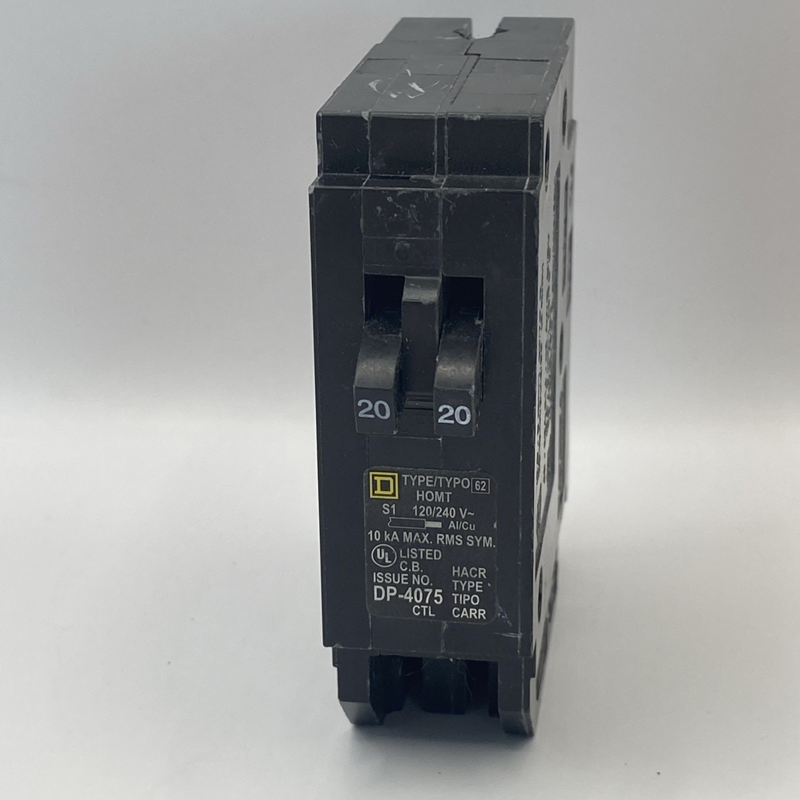 Square D HOMT2020 Two 1P 20 Amp Tandem Circuit Breaker