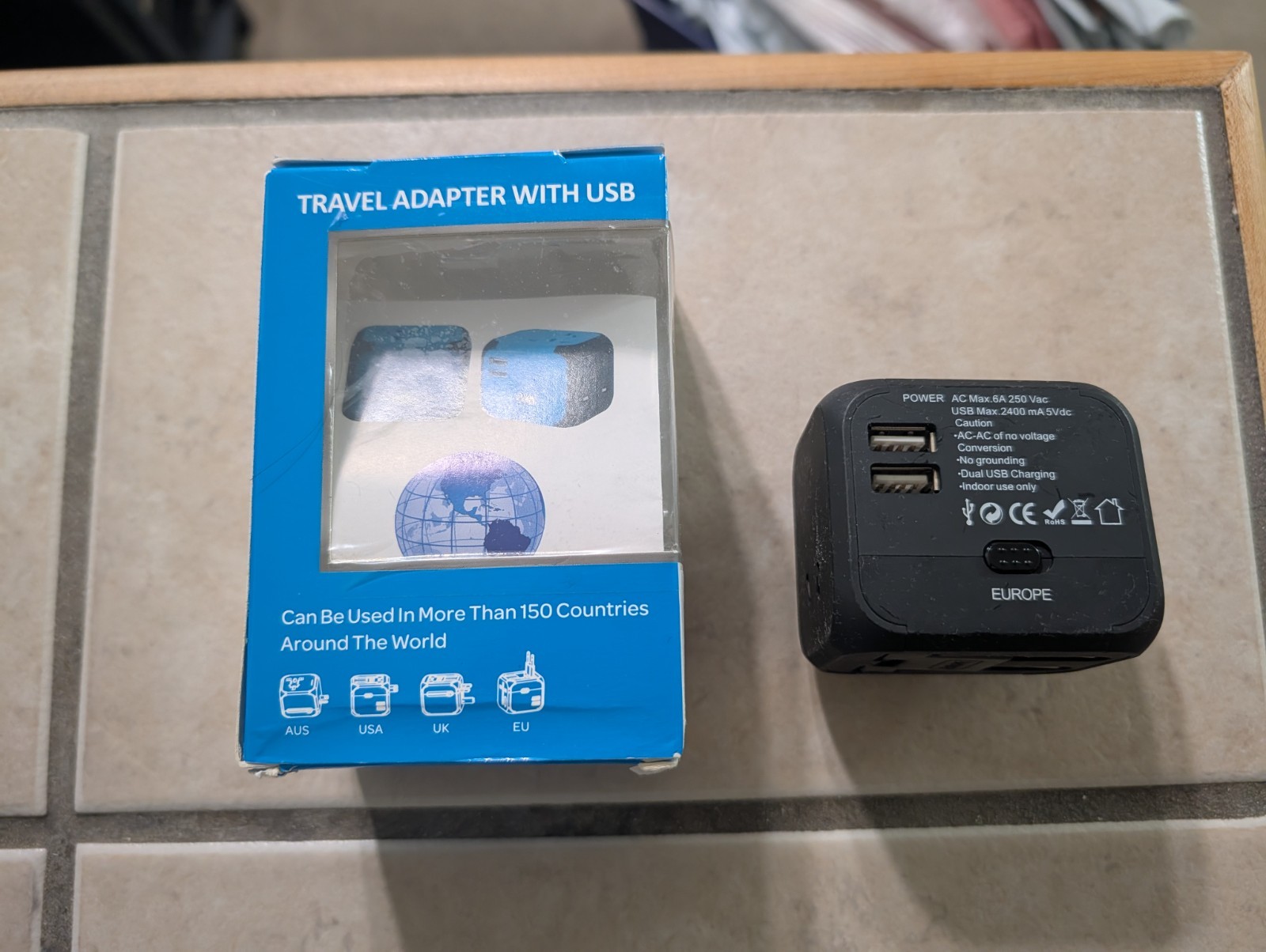 Travel Adapter,WGGE Multi-Nation Travel Adapter, All-in-one International Power