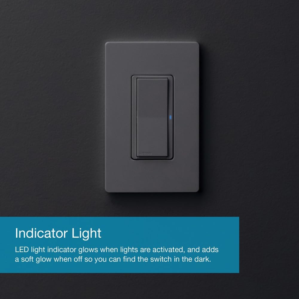 Lutron Claro Smart Light Switch for Caseta Lighting, for LED Lights, Fans, 5 …