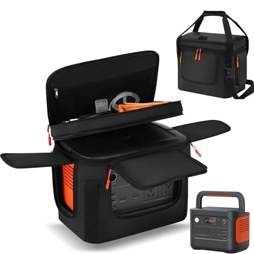 Portable Power Station Carrying Case – Soft Padded Travel Bag with Quick Access